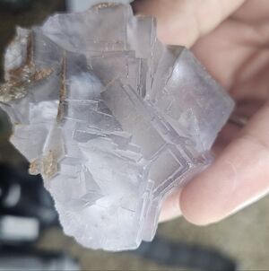 Smokey Purple Etched Fluorite Specimen
